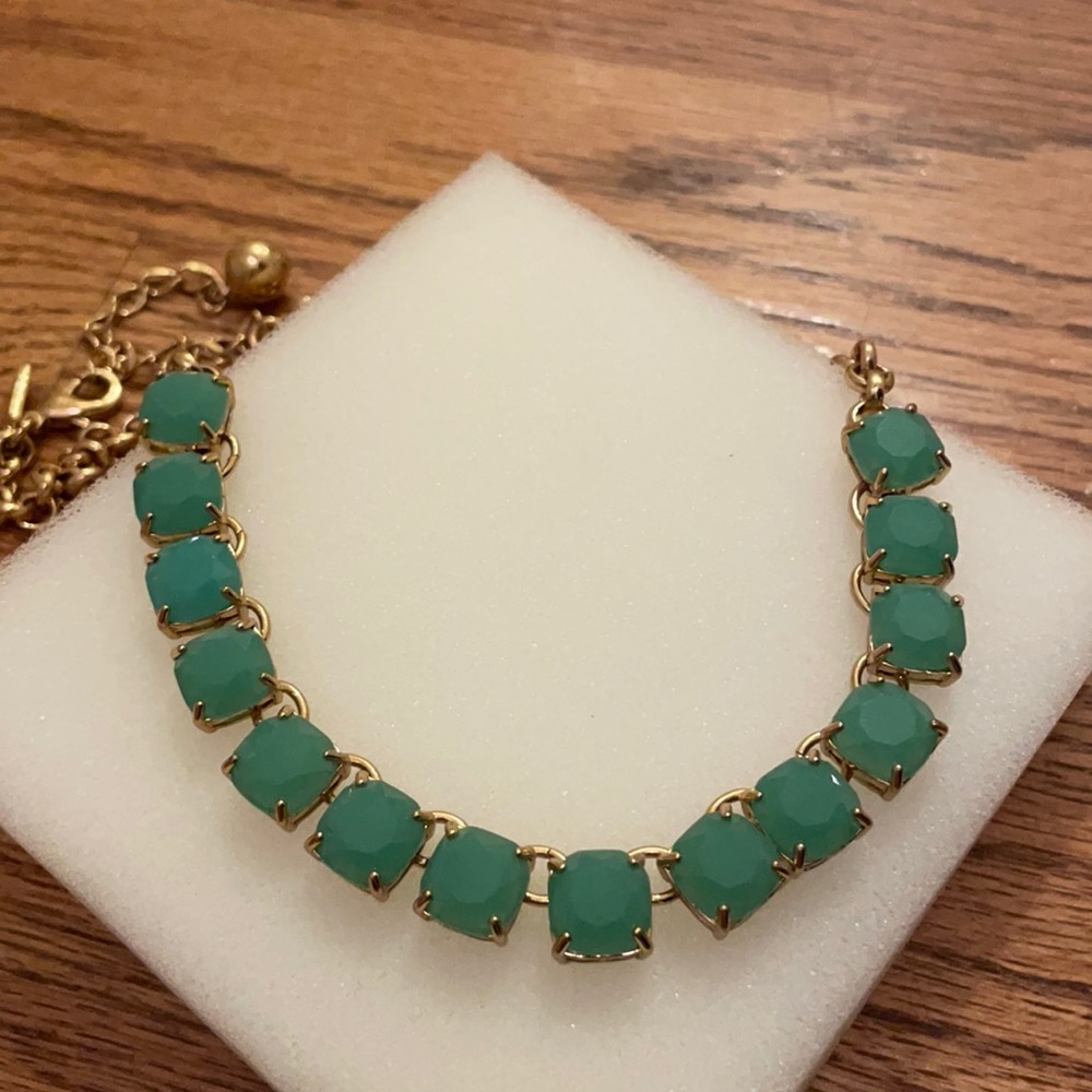 Kate spade Squared Away Jade Green necklace